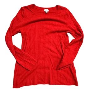 Isabel Ingrid Isabel Ribbed Knit Top‎ Long Sleeve Casual Blouse
